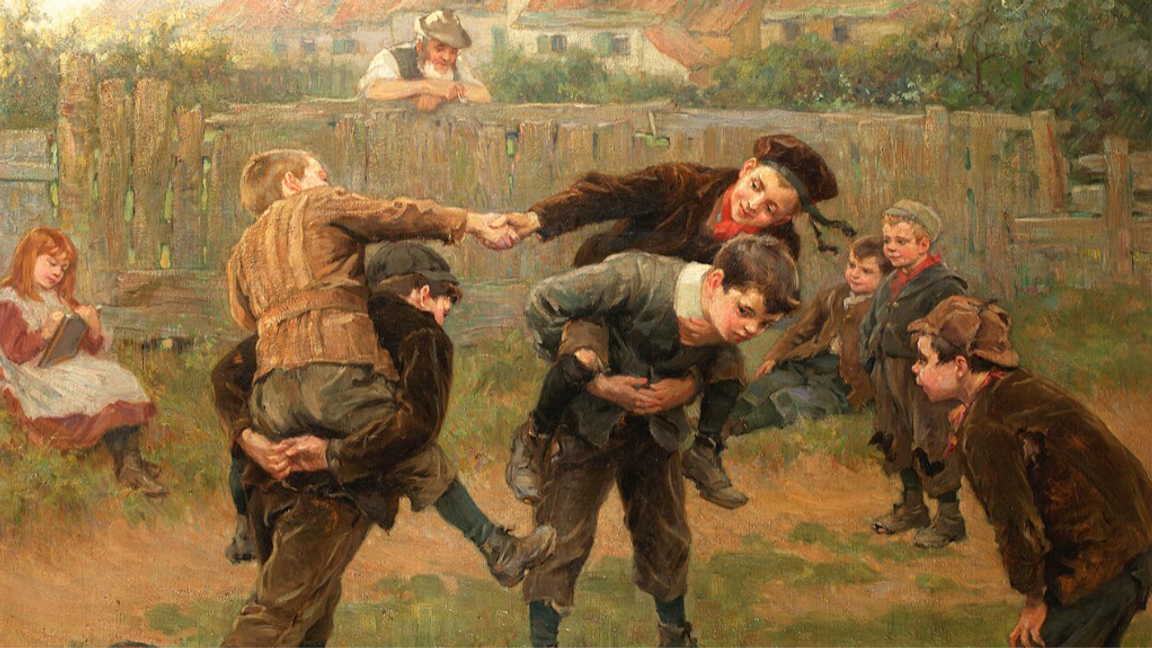 Bild: Ralph Hedley, ”The Tournament”, 1898, Public Domain, via Wikimedia foundation