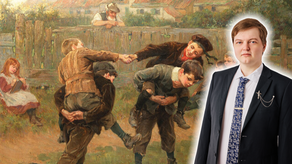 Bild: Ralph Hedley, ”The Tournament”, 1898, Public Domain, via Wikimedia foundation