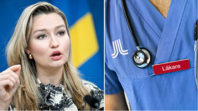 KD-ledaren Ebba Busch vill se en nationell samordning av läkarutbildningen för att lösa bristen på fasta läkarkontakter. Foto: Fredrik Sandberg/Claudio Bresciani/TT