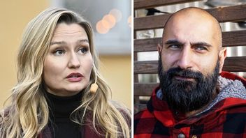T.v Ebba Busch (KD), t.h Hanif Bali. Foto: Christine Olsson/TT/Olga Demiankova/SVD/TT