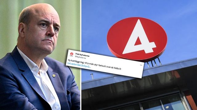 Fredrik Reinfeldt, ordförande för Svenska Fotbollsförbundet, uttalar sig om granskningen som sågas i sociala medier. Foto: Johan Nilsson/Fredrik Sandberg/TT