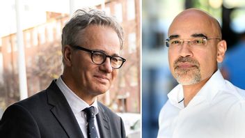 UI:s direktör Jakob Hallgren och Rouzbeh Parsi. Foto: Pontus Lundahl/Fredrik Sandberg/TT