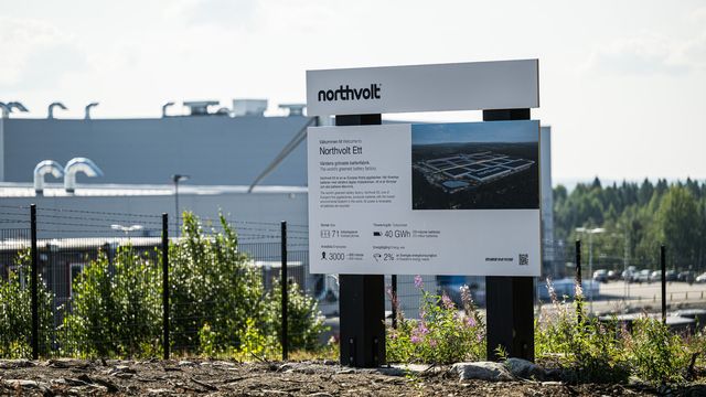 Northvolts batterifabrik i Skellefteå. Anläggningen som skulle bli världens största batterifabrik riskerar nu bli en symbol för misslyckade statliga miljardprojekt. Foto: Magnus Lejhall/TT