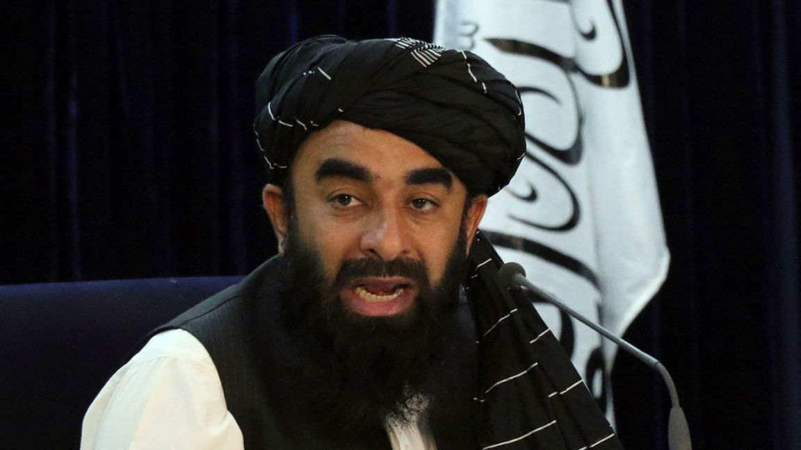 Talibanernas talesperson Zabihullah Mujahid. Arkivbild. Foto: Muhammad Farooq/AP/TT