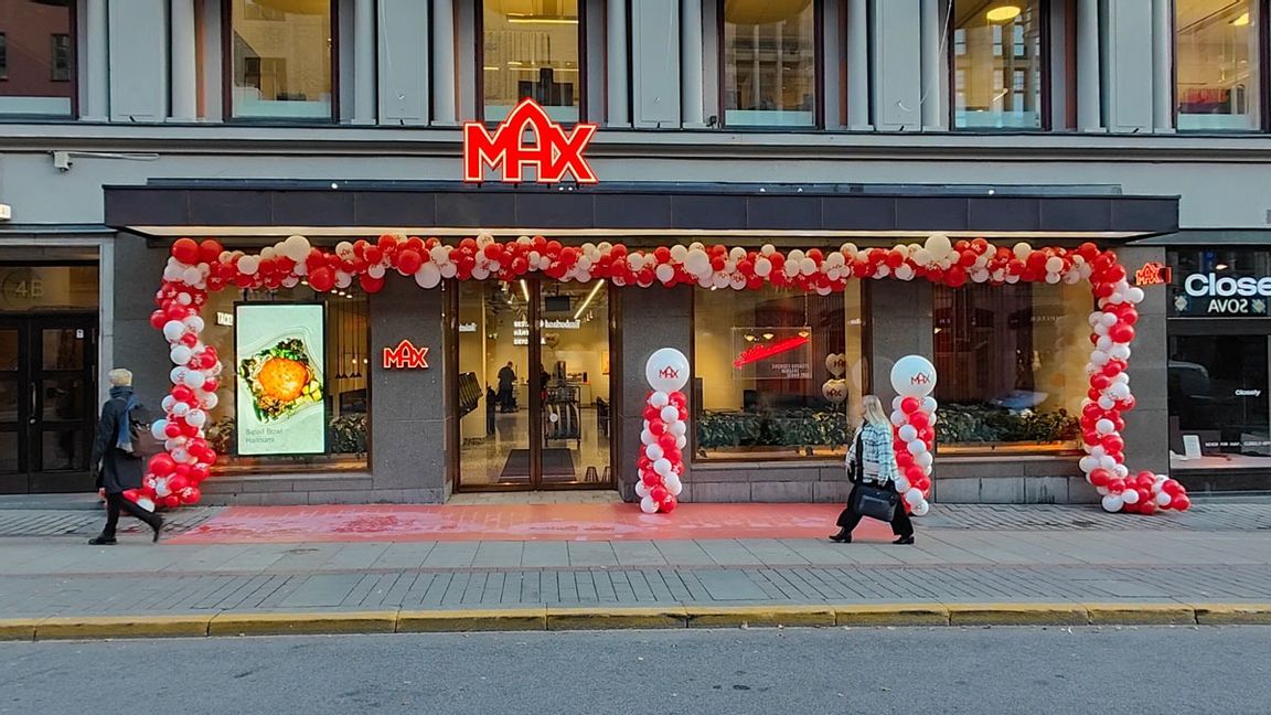 Max hamburgerrestaurang öppnar idag på Kungsgatan 4 i Stockholm. Foto: Tomas Hedlund