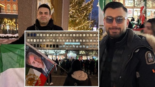 Amir Nazem, ”Leila” och Anshan Khosravi. Foto: Ludwig Nordqvist/Bulletin