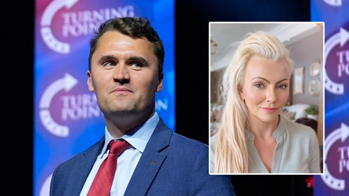 Svenska Nathalie Herrey sörjer Charlie Kirk. Foto: AP/Privat