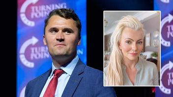 Svenska Nathalie Herrey sörjer Charlie Kirk. Foto: AP/Privat