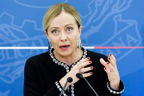 Italiens premiärminister Giorgia Meloni. Arkivbild. Foto: Roberto Monaldo/AP/TT