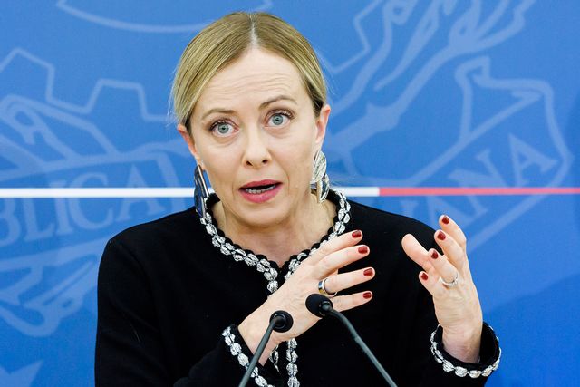 Italiens premiärminister Giorgia Meloni. Arkivbild. Foto: Roberto Monaldo/AP/TT