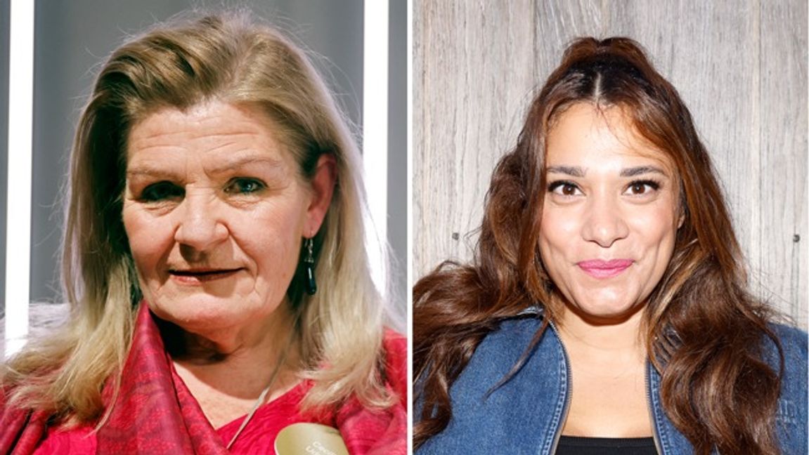 Cecilia Uddén och Farah Abadi är två av undertecknarna som anklagar Israel för krigsbrott. Foto: Caisa Rasmussen/TT