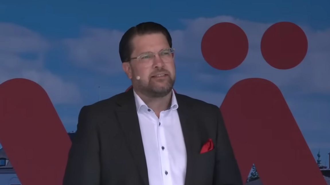 Jimmie Åkesson (SD). Foto: Skärmdump/YouTube