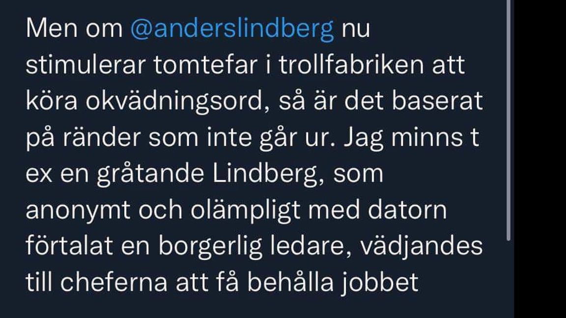 Socialdemokraten Stefan Stern går hårt åt Anders Lindberg. Foto: X/Twitter