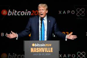 USA:s president Donald Trump har tidigare pratat upp Bitcoinkursen. Arkivbild. Foto: Mark Humphrey