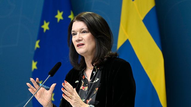 Utrikesminister Ann Linde (S) kunde under tisdagen bekräfta att tre ryska diplomater utvisas från Sverige. Foto: Fredrik Sandberg/TT