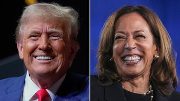 Harris lämnar snällt över makten till någon hon tror är fascist. Är inte det en svagt försvar för demokratin? Foto: Matt Rourke/AP/TT