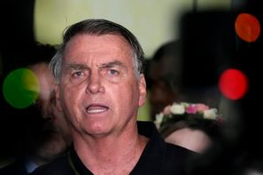 Brasiliens förre president Jair Bolsonaro. Arkivbild. Eraldo Peres/AP/TT
