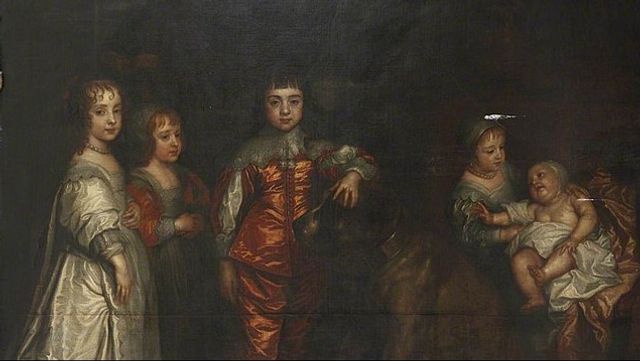 Anthonis van Dycks målning av den engelske kungen Karl I:s barn.