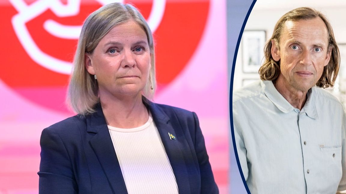 “Den som har roligast vinner”, hävdade förra Centerledaren Maud Olofsson. Magdalena Andersson (S) ser inte ut att ha så kul. Foto Fredrik Sandberg/TT