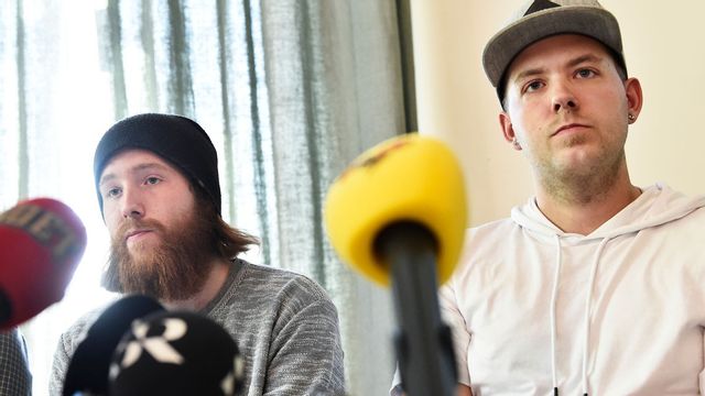 Robin Dahlén och Christian Karlsson utpekades felaktigt för att ha dödat fyraårige Kevin 1998. I dag svarar Arvika kommun på brödernas begäran om skadestånd. Arkivbild. Foto: Noella Johansson/TT