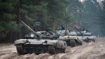  Ukrainska soldater nära Chernihiv i Ukraina. Foto: Aleksandr Shulman/AP/TT