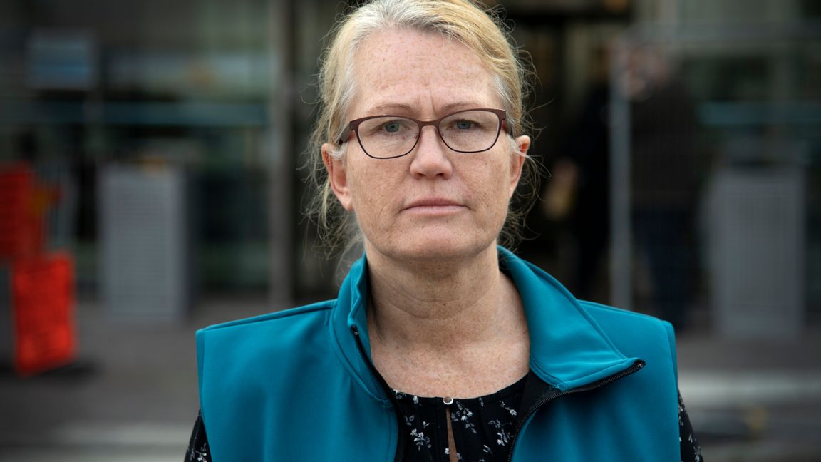 Charlotta Dickman, ivasjuksköterska på Sös i Stockholm, som också arbetar fackligt i Vårdförbundet. Arkivbild. Foto: Anders Wiklund/TT