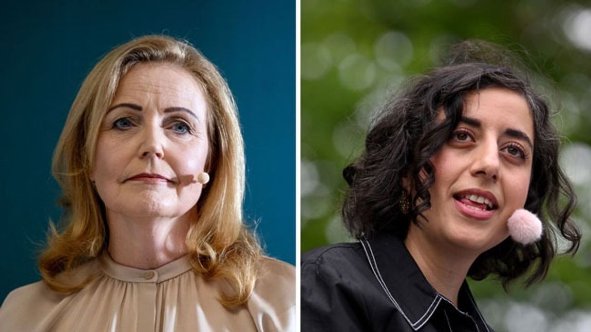 Elisabeth Thand Ringqvist (C) och Simona Mohamsson (L). Foto: Christine Olsson/TT