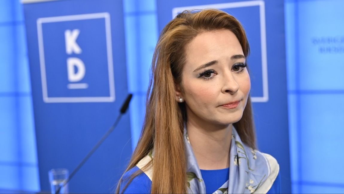 Kristdemokraternas toppkandidat till EU-valet Alice Teodorescu Måwe. Arkivbild. Foto: Jonas Ekströmer/TT.