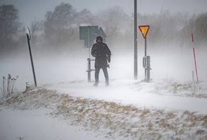 Hårt väder i norra Sverige orsakar många strömavbrott. Arkivbild. Johan Nilsson/TT