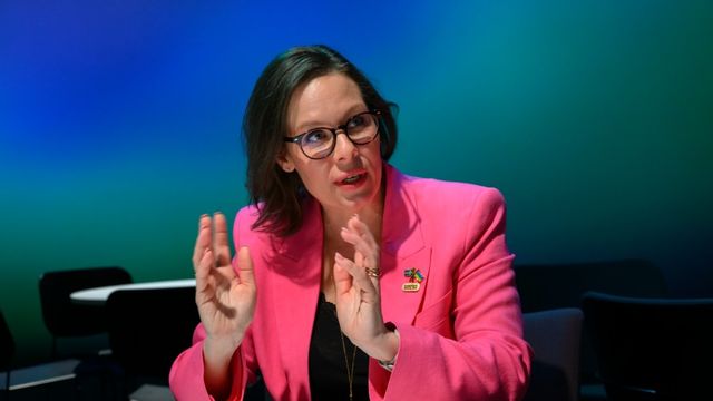 Migrationsminister Maria Malmer Stenergard (M) öppnar upp för SFI till ukrainska flyktingar. Foto: Henrik Montgomery/ TT
