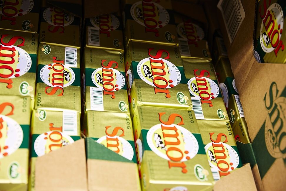 Smör var den matprodukt som ökade mest i pris i mars. Arkivbild. Foto: Fredrik Persson/ TT