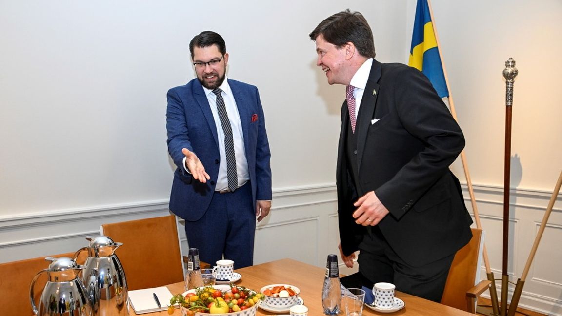 Sverigedemokraterna är nu en del av de som styr Sverige och måste förstå den skillnaden. En av de viktiga skillnaderna är att vara ett steg före och inte göra saker som kan leda till skandaler. Foto: Anders Wiklund/TT