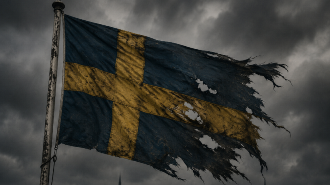 Ett skadeskjutet land. Foto: ChatGPT
