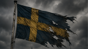 Ett skadeskjutet land. Foto: ChatGPT