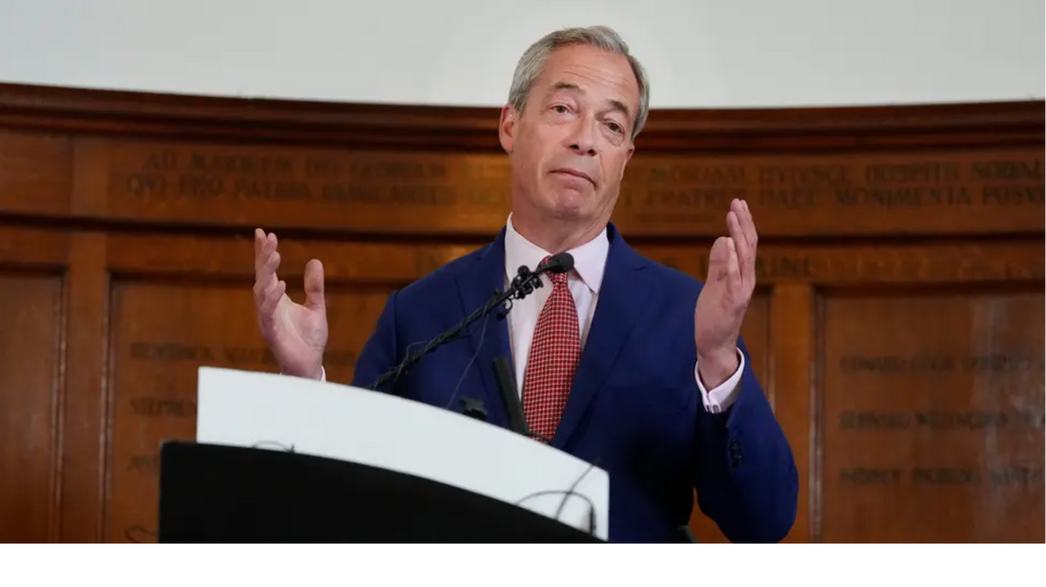 Parlamentsledamoten Nigel Farage anser att modellens straff är för ”milt”. Arkivbild. Foto: Kirsty Wigglesworth/AP/TT