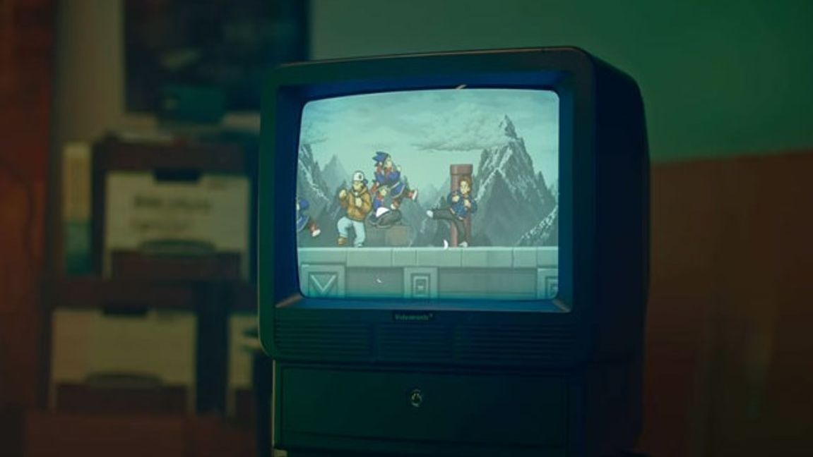 Stillbild ur videon som visades under konserten. Foto: Roc Boyz/Instagram