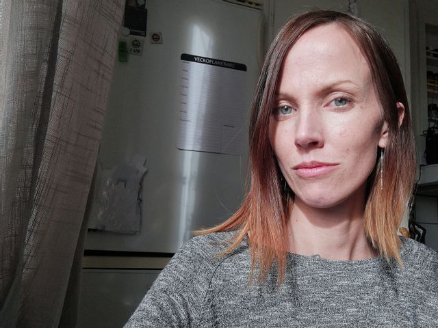 Sheena var bara några meter från där dåden i Vetlanda ägde rum. Foto: Privat.