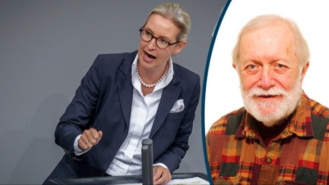 Tyskland är som vanligt ett Sverige för vuxna. AfD ledaren Alice Weidel. FOTO: Kay Nietfeld / TT