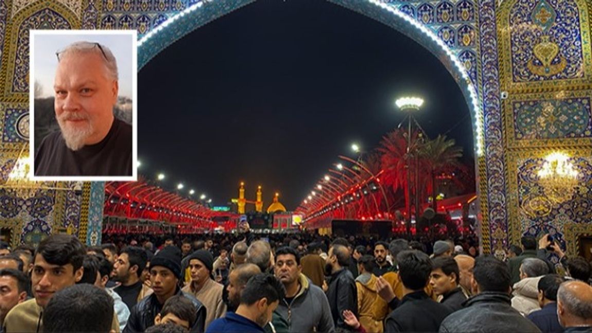 Imam Abbas’ helgedom i Karbala i Irak. Notera det massiva antalet kvinnor i bilden. FOTO: Hadi Mizban / TT