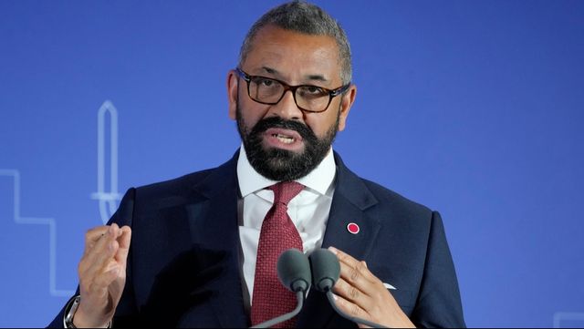 Storbritanniens utrikesminister James Cleverly. Foto: Kirsty Wigglesworth/AP/TT (arkivbild)