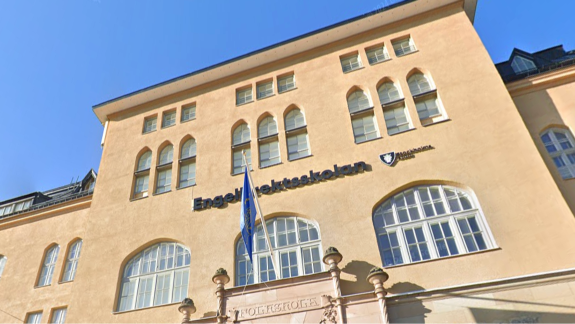 Engelbrektsskolan i Stockholm. Foto: Google Maps