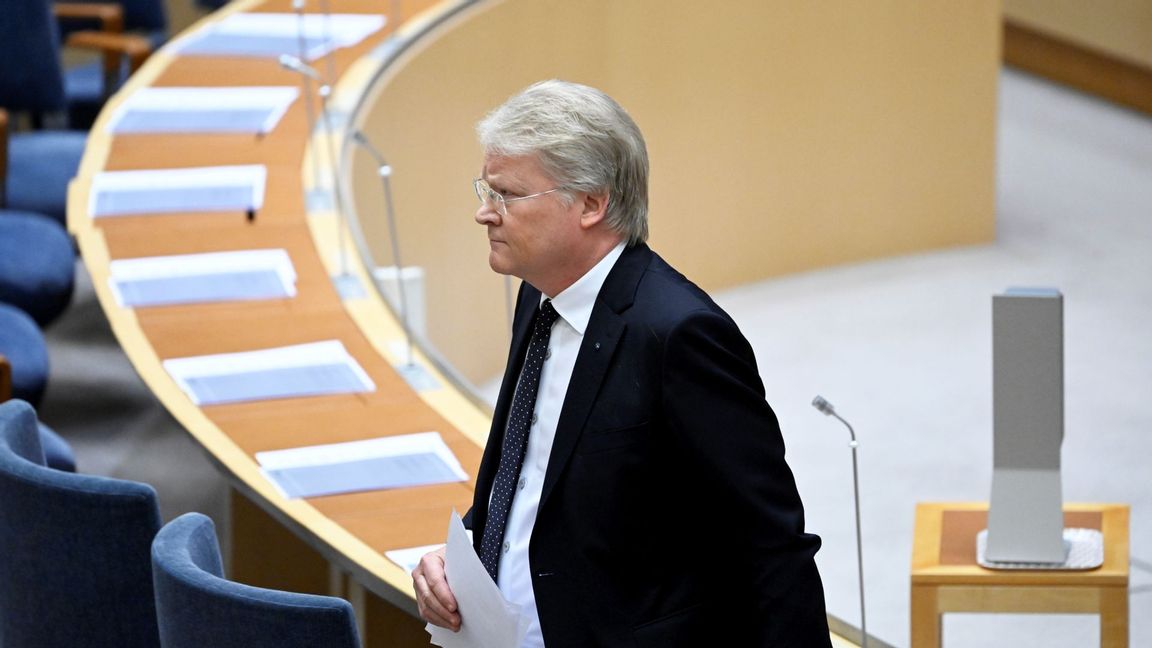 Lars Adaktusson (KD) står på tredje plats på partiets riksdagslista i Jönköping län. Foto: Jessica Gow/TT