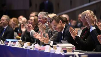 Moderaternas partistämma i Folkets hus i Umeå Foto: Pontus Lundahl/TT