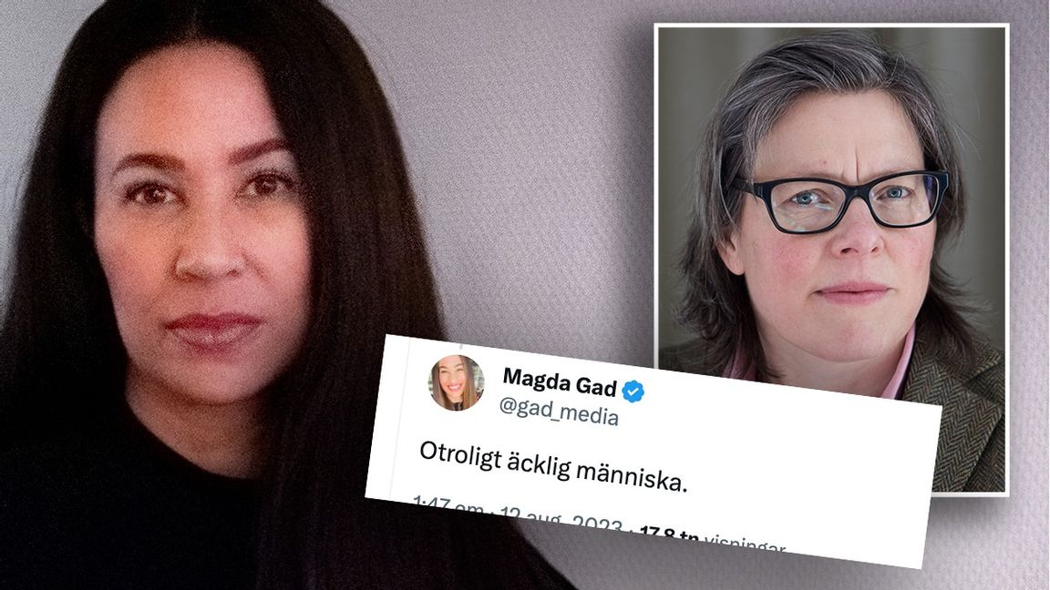 Magda Gad till attack på Lena Andersson. Foto: Fredrik Persson/Magnus Hjalmarson Neideman/SvD/TT