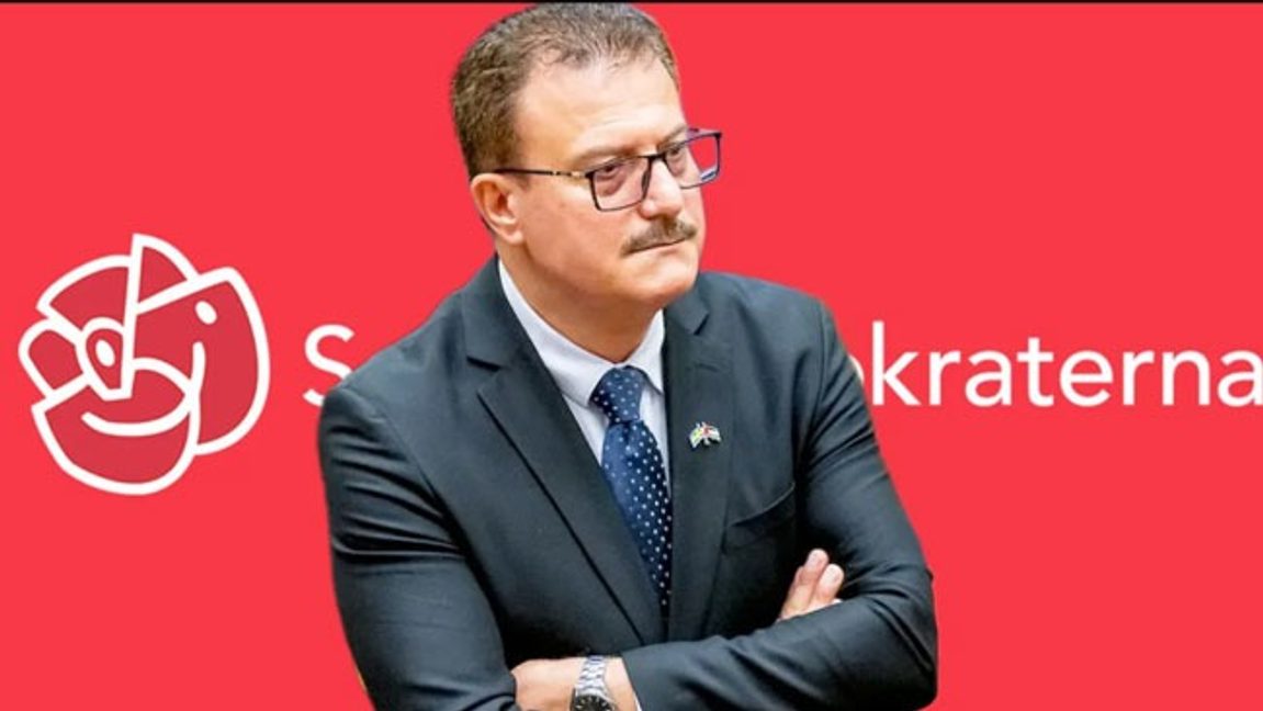 ”Ändå riskerar misstankarna kring hans valkampanj att förvandlas till en dom i den offentliga debatten”, skriver Jamal El-Haj. Foto: Skärmdump, Youtube/Riks/SAP