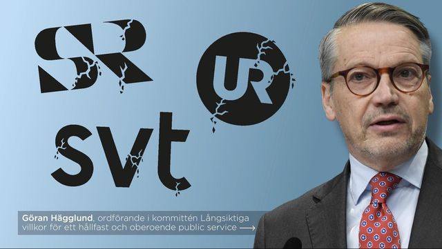 Vad händer med SVT, UR och Sveriges radio i framtiden? Göran Hägglund har lett en parlamentarisk kommitté som nu ger sina förslag. Foto: Anders Humlebo
