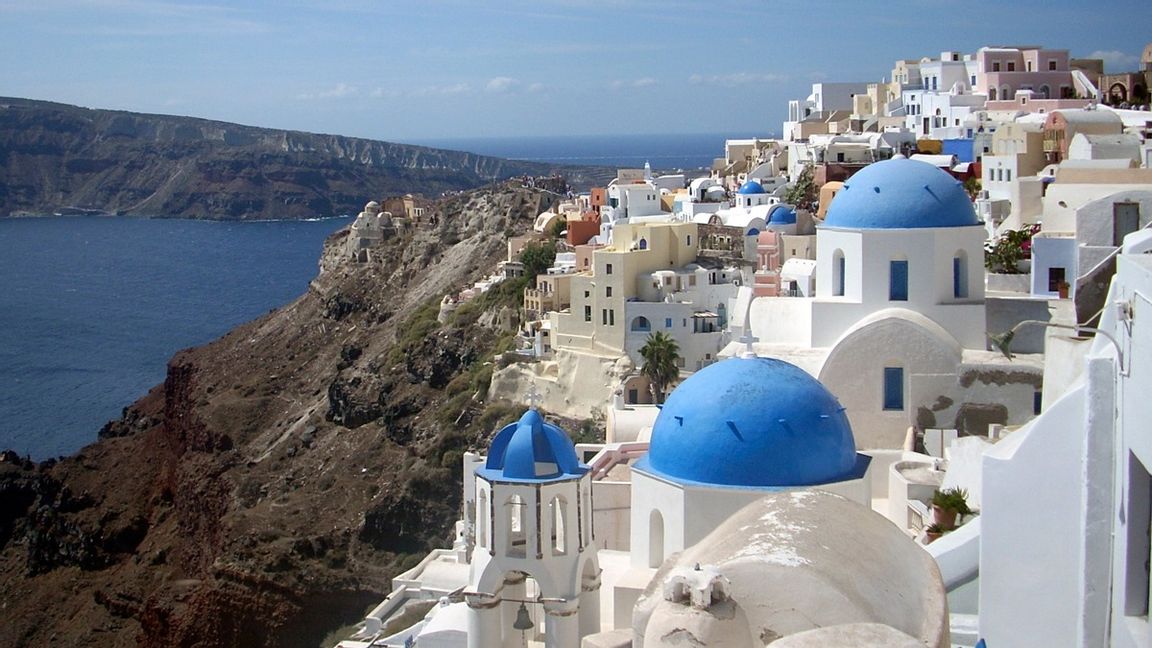 Santorini, Grekland. Genrebild. Foto: Michael Virtanen/AP