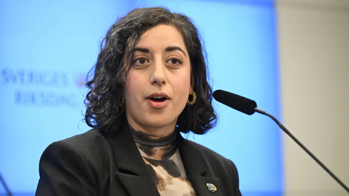 Liberalernas partisekreterare Simona Mohamsson. Foto: Fredrik Sandberg/TT