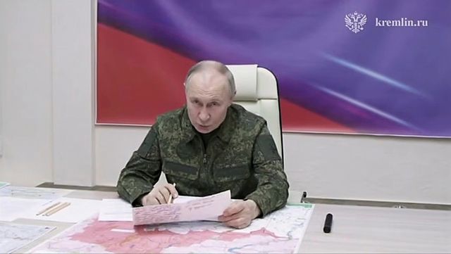 Rysslands president Vladimir Putin. Bilden är tagen 12 mars. Foto: Det ryska presidentkansliet via AP/TT