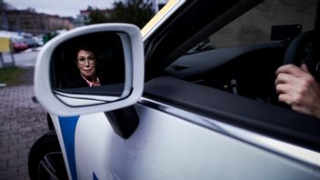 Polisförbundets nya ordförande Katharina von Sydow vid polisen i Solna. Foto: Tim Aro / TT